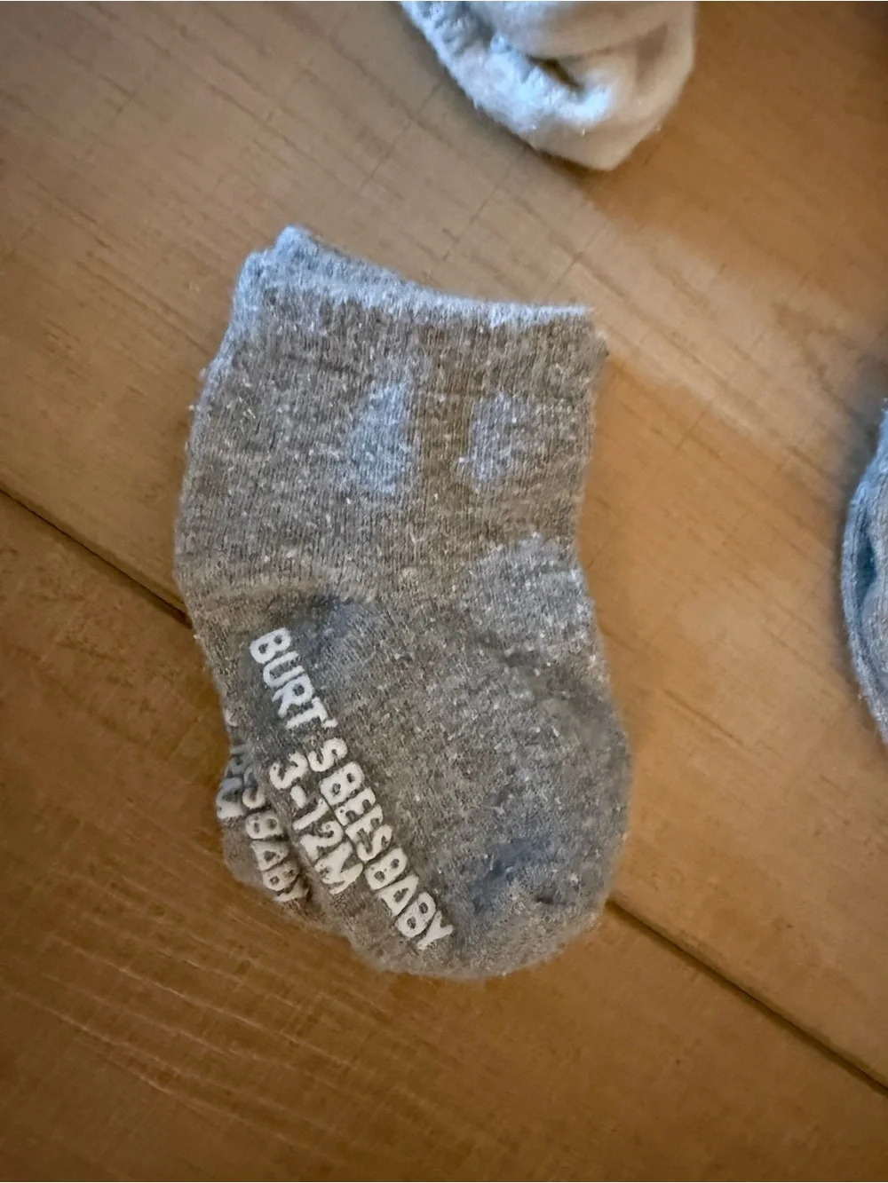Burt's Bees Baby Organic Cotton Ankle Socks 6 Pack White & Gray